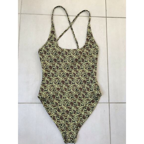 Tiger Mist Corey Snake Print Stretch Bodysuit - Picture 1 of 12
